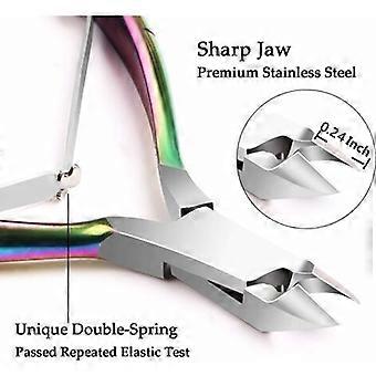 Cuticle Trimmer with Cuticle Pusher Cuticle Cutter - Cuticle Trimmer - Dead Skin Remover - Durable Scissors Nipper - Pedicure Tools for Finge