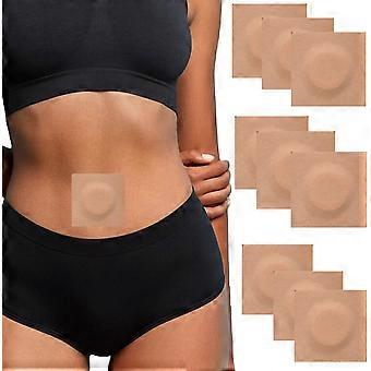 50pcs Descartável Óleo de Rícino Pacote Envoltório Umbigo (Óleo Não Incluído), Adesivos de Óleo de Rícino Auto-Adesivo Óleo de Rícino Wrap Org