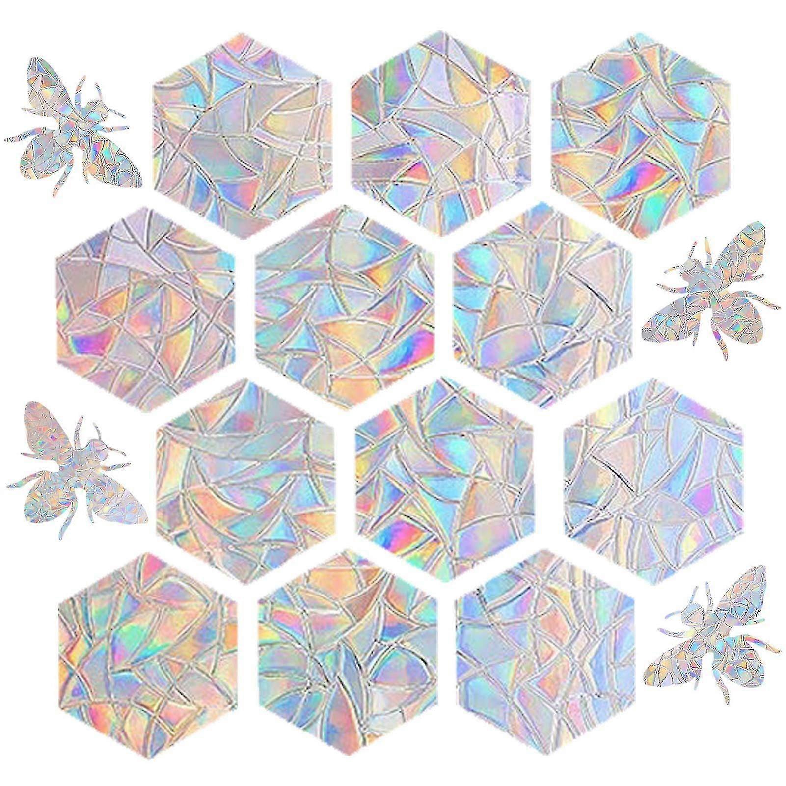 Rainbow Prism Window Decals Electrostatic Paste Glass Pvc Glue