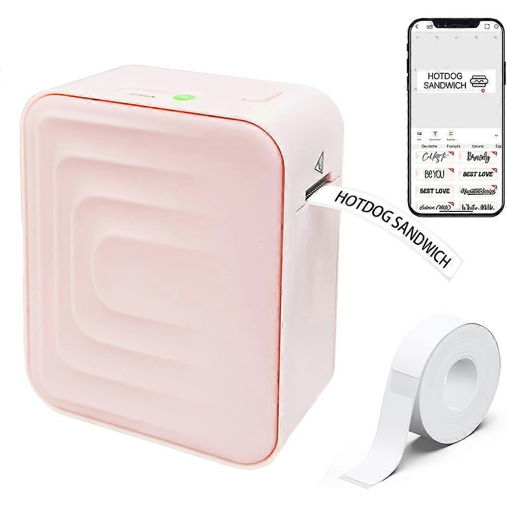 Thermal Label Printer, Wireless Bluetooth Label Maker with Tape, Portable Sticker Printer Compatible with Smartphone