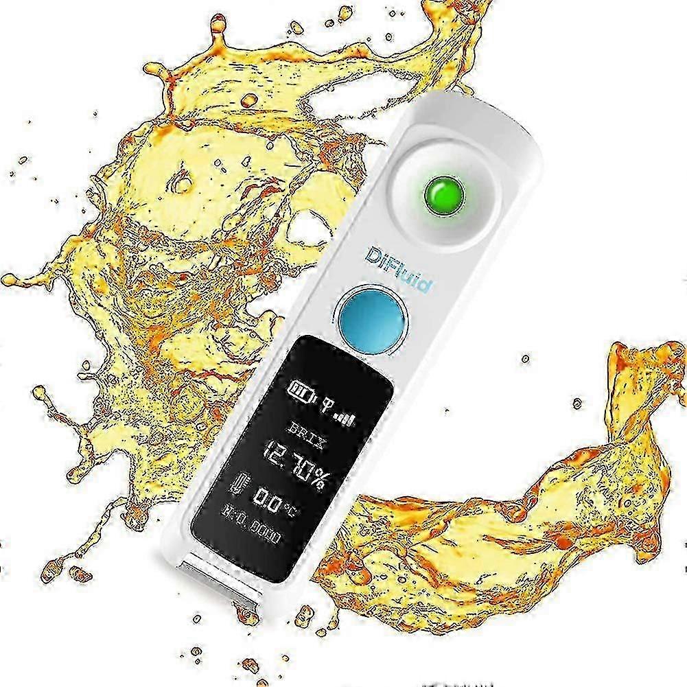 Digital brix refractometer & concentration meter, 0-55 range, 0.1 precision, 0.05 resolution