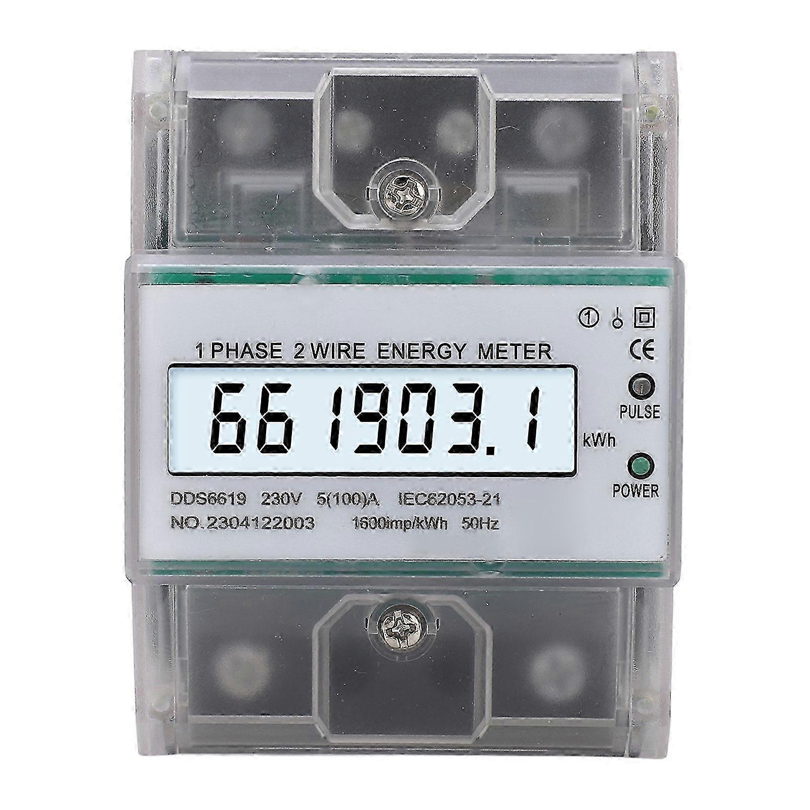 High quality (DDS6619-031) Transparent shell rail type single-phase LCD