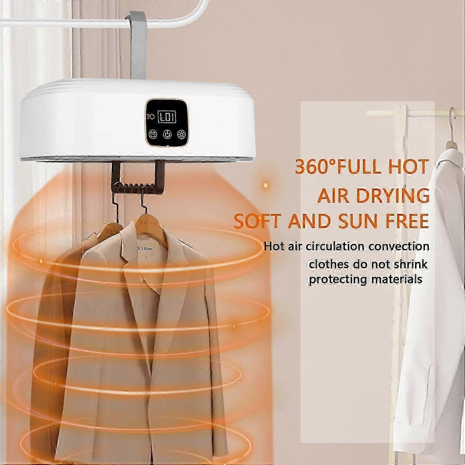 Foldable Portable Mini Dryer with Remote Control Fast Efficient Drying for RV