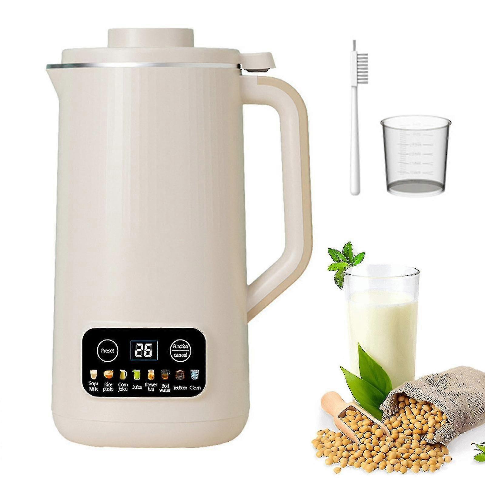 20 Oz Automatic Soy Milk Machine Multi-functional Nut Milk Maker with Delay Start/Warm Keep/Self-cleaning