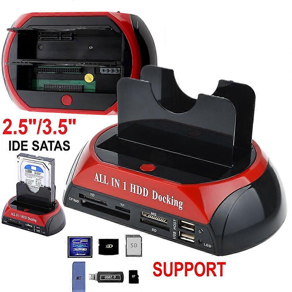Hdd Docking Station Sata Multi Function Reader with USB Clone Hard Drive