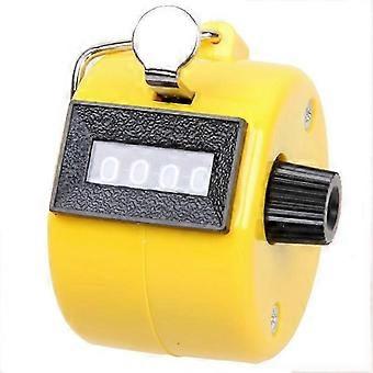 1 Pcs Handheld Tally Counter 4-Digit Number Count Clicker Counter, Hand Mechanical Counters Clickers Pitch Counter for Coaching, Knitting, People, Lap