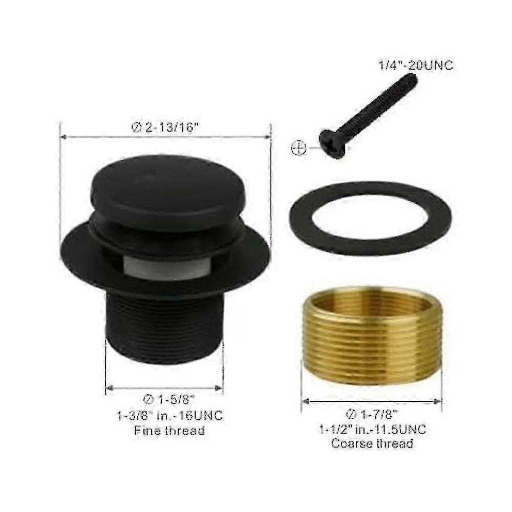 Bathtub Drain Tip-toe Single Hole,tub Drain Trim Set Conversion Kit Assembly, Coarse Thread Replace