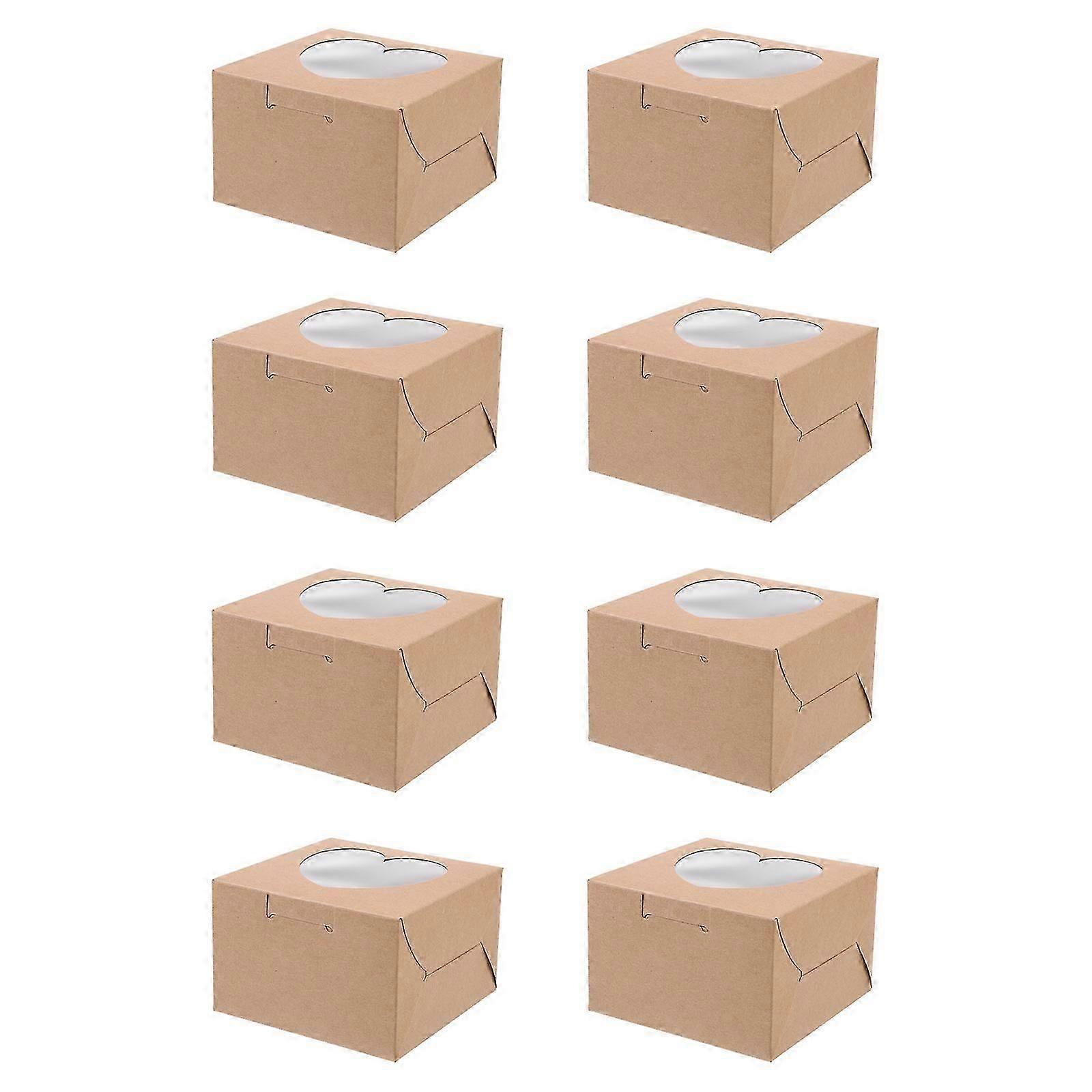 Light Brown 20Pcs Gift Boxes Biscuit Packaging Storage Boxes