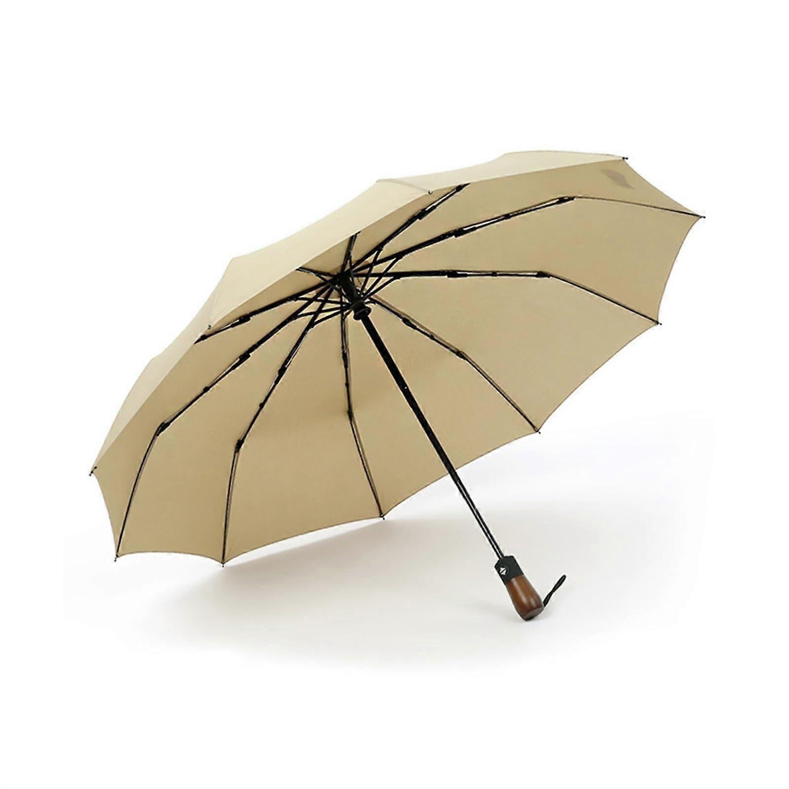 Compact Travel Umbrella Automatic Reverse Folding Design Lightweight Windproof for Camping