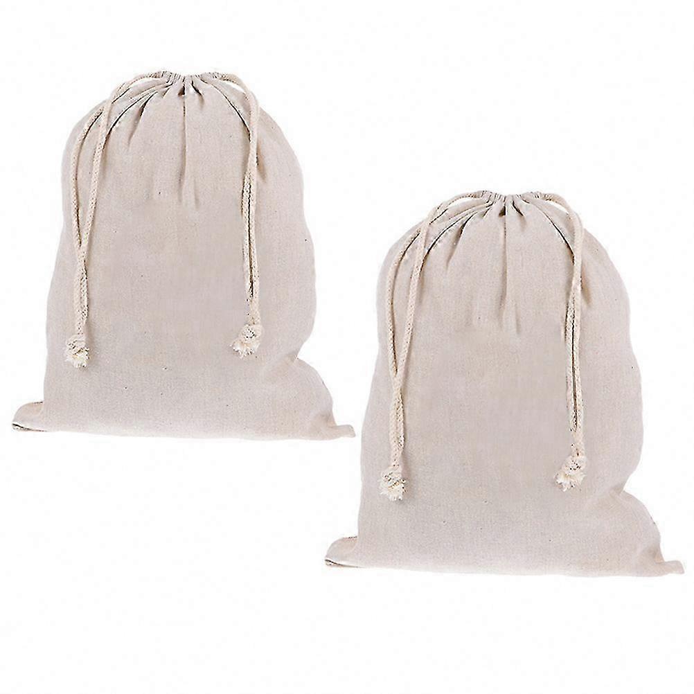 Bread Storage Reusable Linen Drawstring Bread Bags 2pc