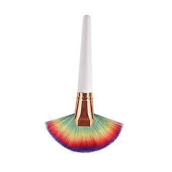 Powder Brush Wooden Handle Nylon Bristles for Woman 2Pcs Makeup Use
