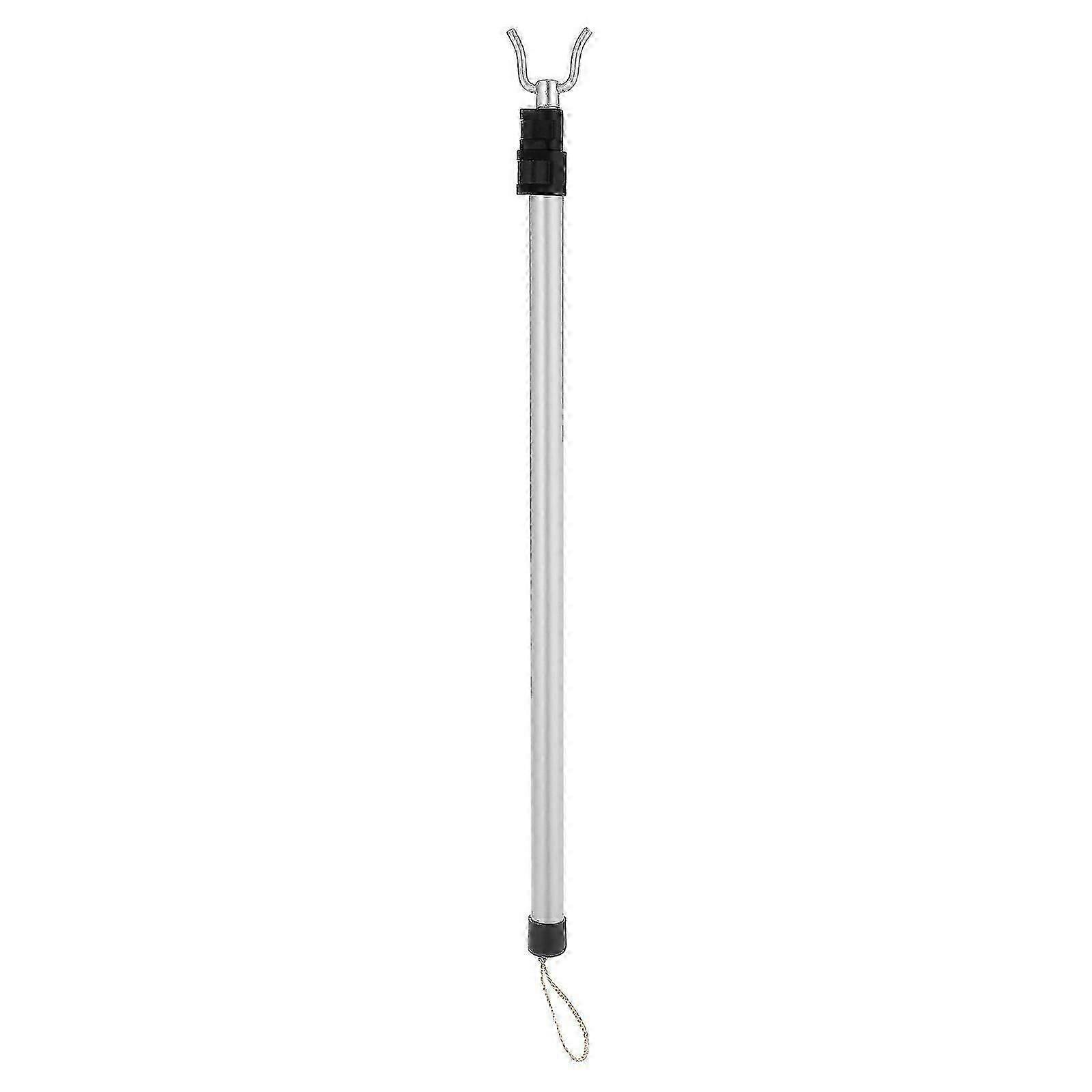 1PC Retractable Clothesline Pole Closet Hook Pole Adjustable Closet Pole Hook XI
