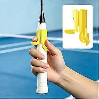 PP Badminton-Griffhilfe zur Verbesserung der Fähigkeiten, universelle Griffunterstützung für Tennisschläger, Korrektur der Badminton-Schlägerhaltung