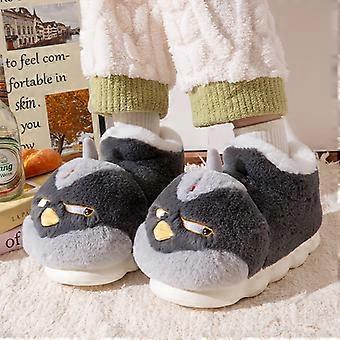 Cartoon Style Warm Cozy Indoor Slippers for Women and Men, Slip-Resistant Durable Sole for Outdoor Wear