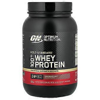 Optimum Nutrition, Gold Standard® 100% serwatka, słód czekoladowy, 2 funty (907 g)