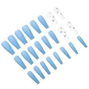 Fake Nails Full Cover for Nail Art 24Pcs Assorted Color False Nails Tips for Ladies