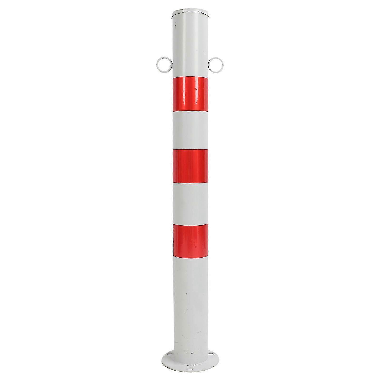 75cm Road Post with Hook, Safety Traffic Liner Post, Crowd Control Bracket, Street Warning Stack (Red White)