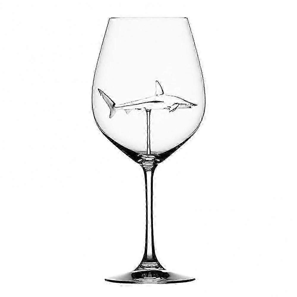 Dancing Shark Crystal Wine Goblet
