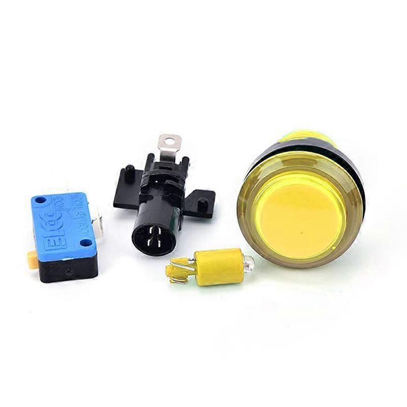 1Pc Round Lit Illuminated Arcade Video Game Push Button Switch Led Light Lamp