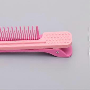 3pcs Teasing Clip Comb for Hair Stylist Parting Flat Iron Comb Attachment Clip On Coloring Styling Tools Highlights Clip Comb for Trimming Cutting
