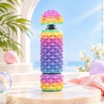 3D Printed Spiky Sensory Massage Stick, Available in multiple gradient color options; small and lightweight for carrying in a pocket or bag