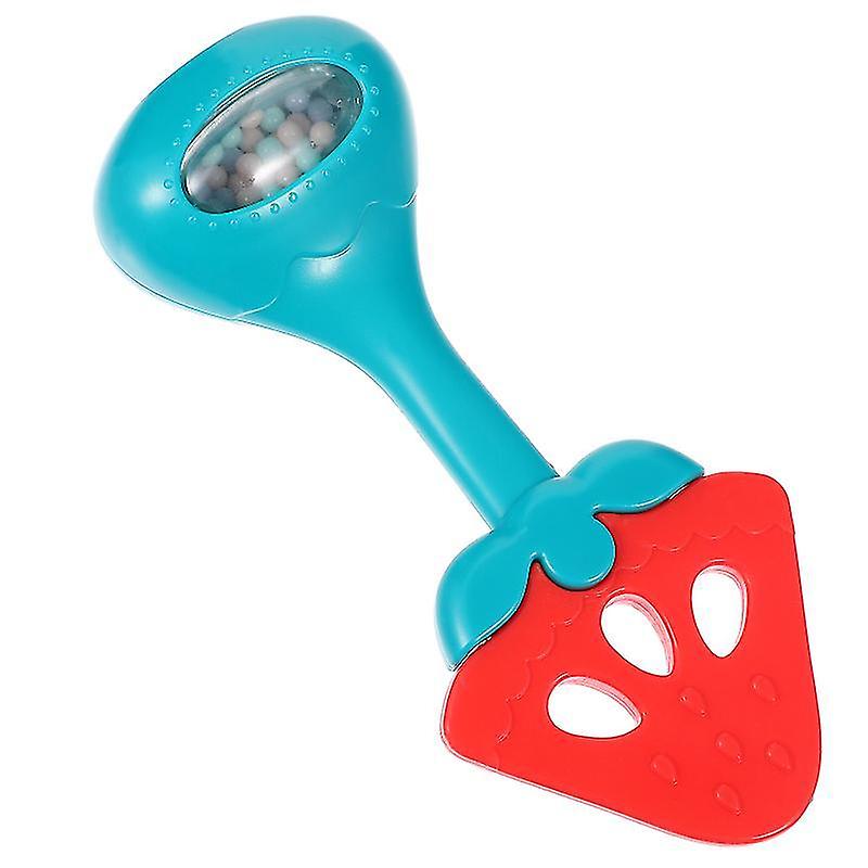 14.7X5.3cm Red Rattles Infant Teether Toys Practical Rattle Teething Toy Useful Baby Molar Supplies