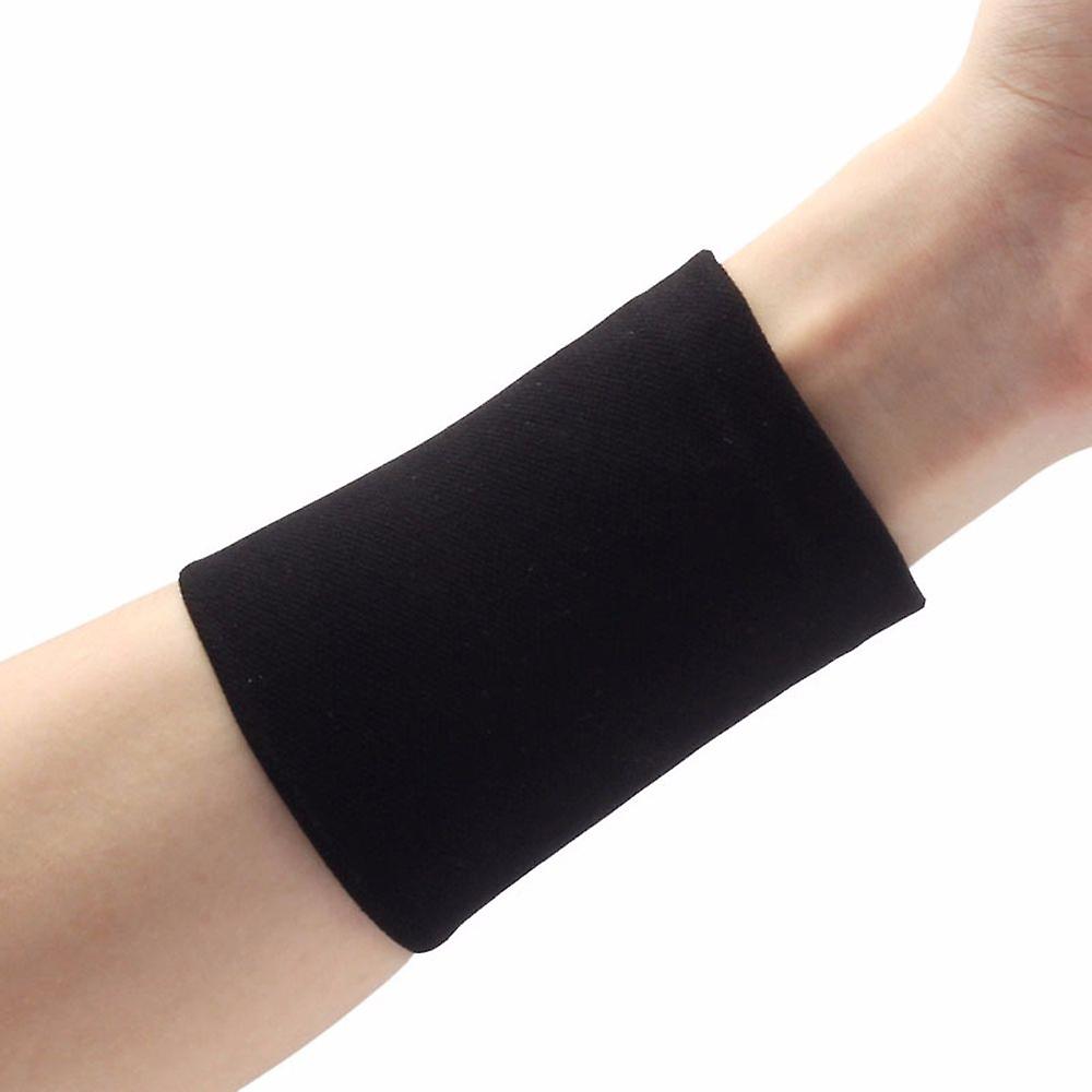 Unisex Sports Protective Wristband Exercise Wrist Brace Soft Wrist Cuff Breathable Wrist Support Protector-black