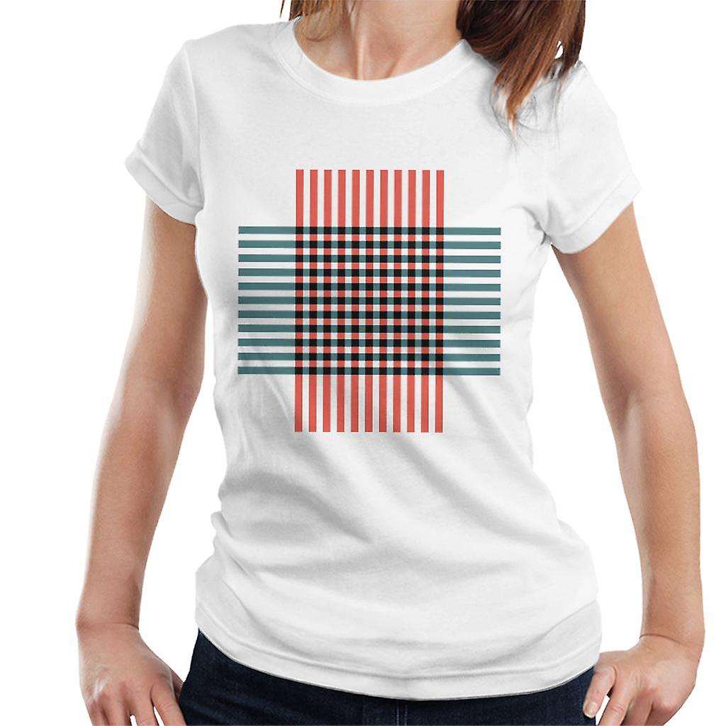 Geometric Shape Weave Pattern Women's T-Shirt