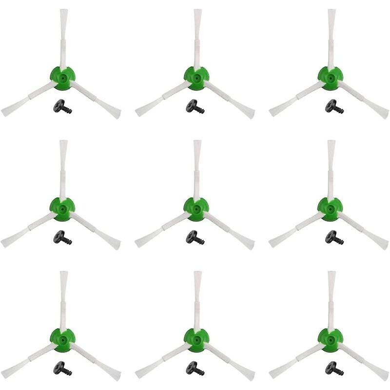 Side brush kit for Roomba E5 / i7 / e5154 / e5158. Side Brush Pack Compatible with iRobot Roomba E5 E6 i7 i7+ Plus. Spare parts with 9 side brushes.