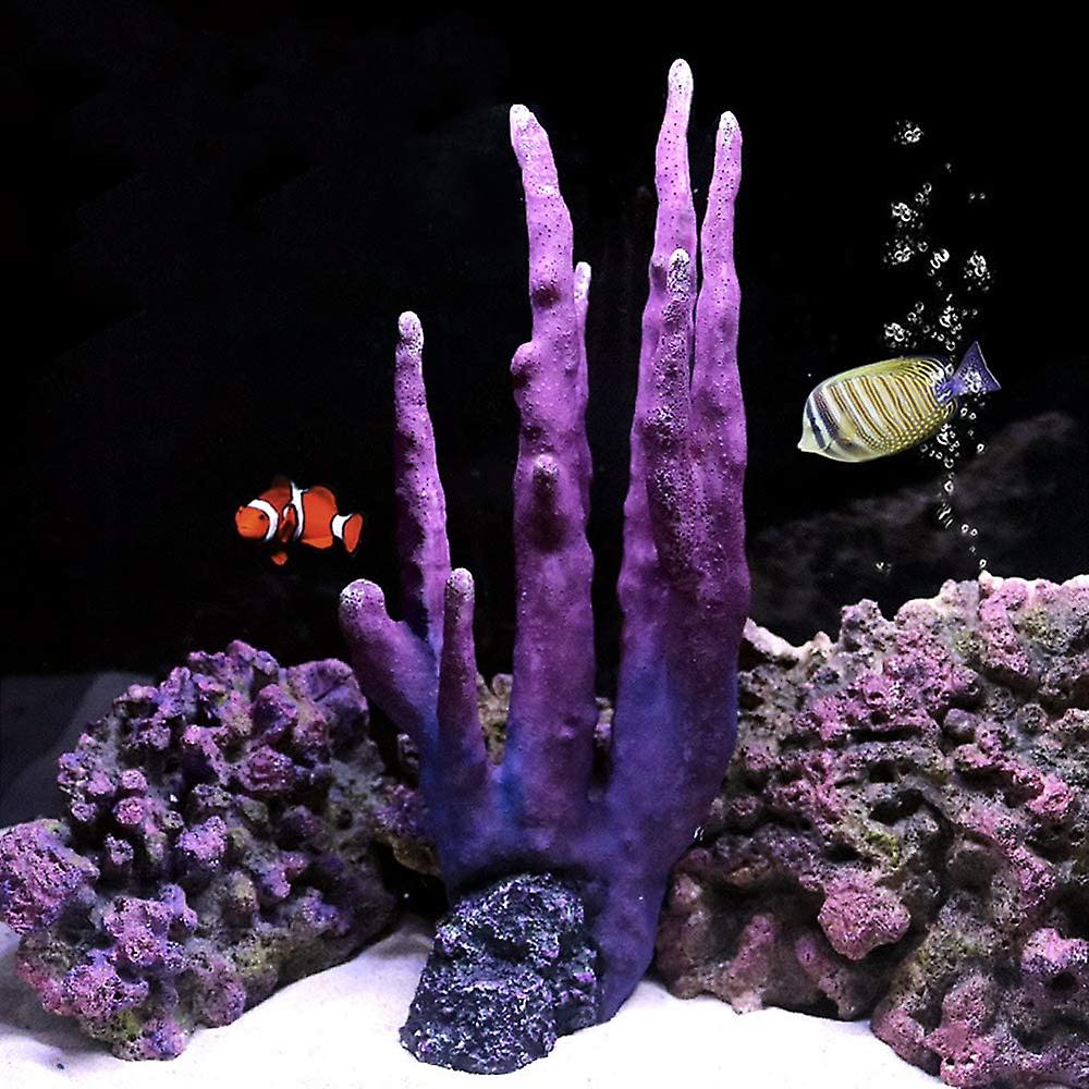 1 Piece Polymer Coral, Aquarium Coral, Length 5.51" X Width 3.15" X Height 12.6"