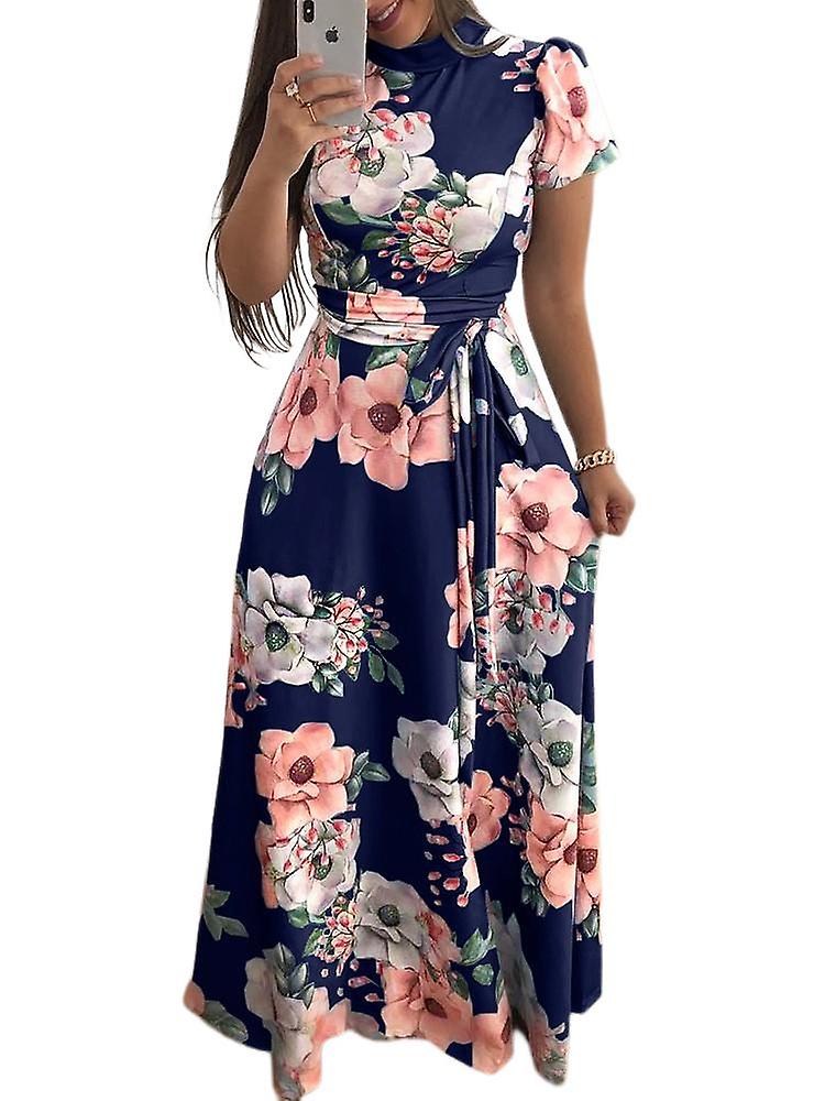 Femmes Plue Taille Maxi Floral Robe