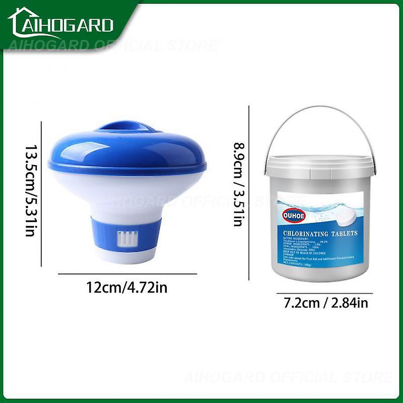 1 Box/300pcs Swimming Pool Foaming Clarifier Efficient Multifunctional Effervescent Tablets
