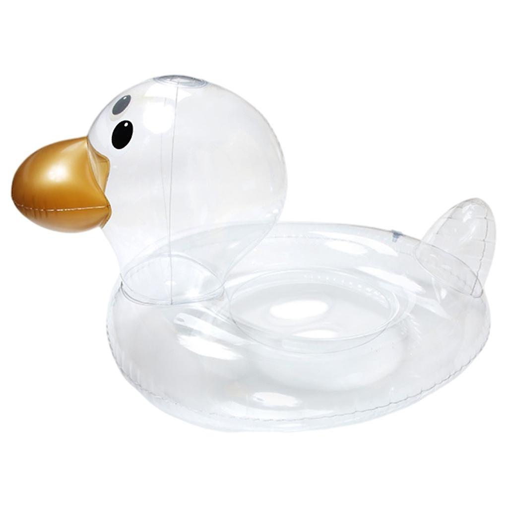 Swimming Float Ring Floating Inflatable Durable Transparent for Summer beach Seat Ring