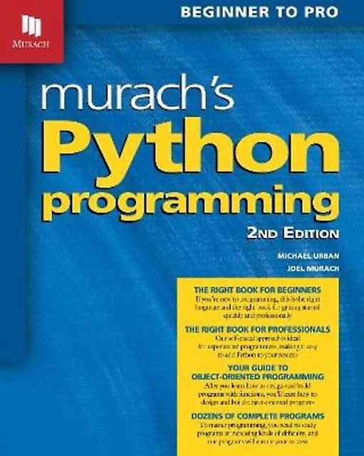 Murach's Python Programming 2nd Edition - Michael Urban - Computer programming software engineering - Mike Murach & Associates Inc - Paperback