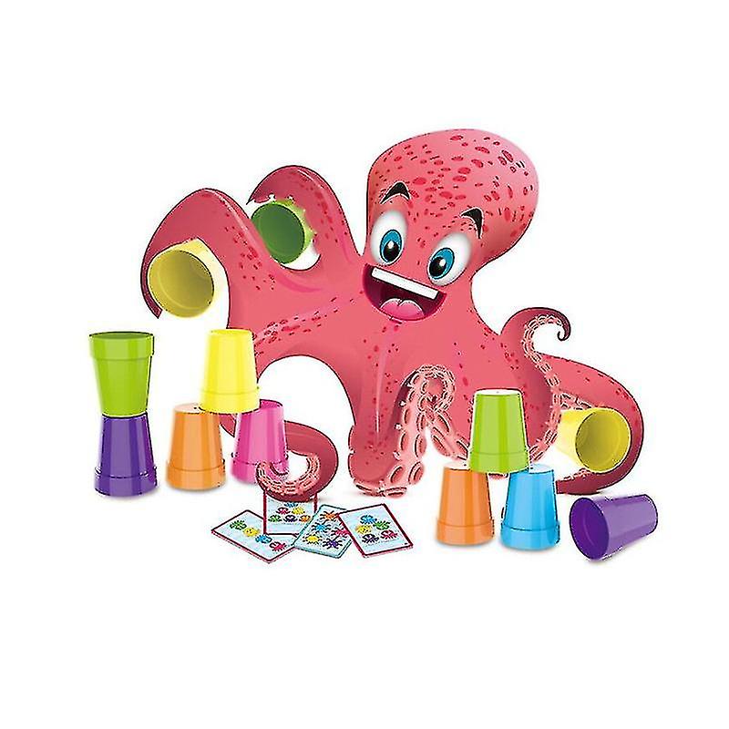 Crazy Octopus Fast Reaction Stacking Cups Juegos de mesa interactivos para padres e hijos Juegos de mesa interactivos para padres e hijos para niños Juegos de mesa