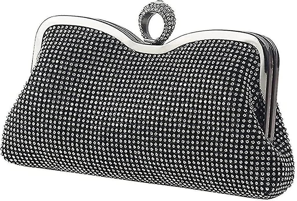 Rhinestone Ladies Clutch (black)