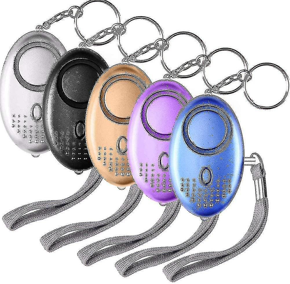 5 Pack 140db Personal Security Alarm Keychain With Led Light,personal Alarm