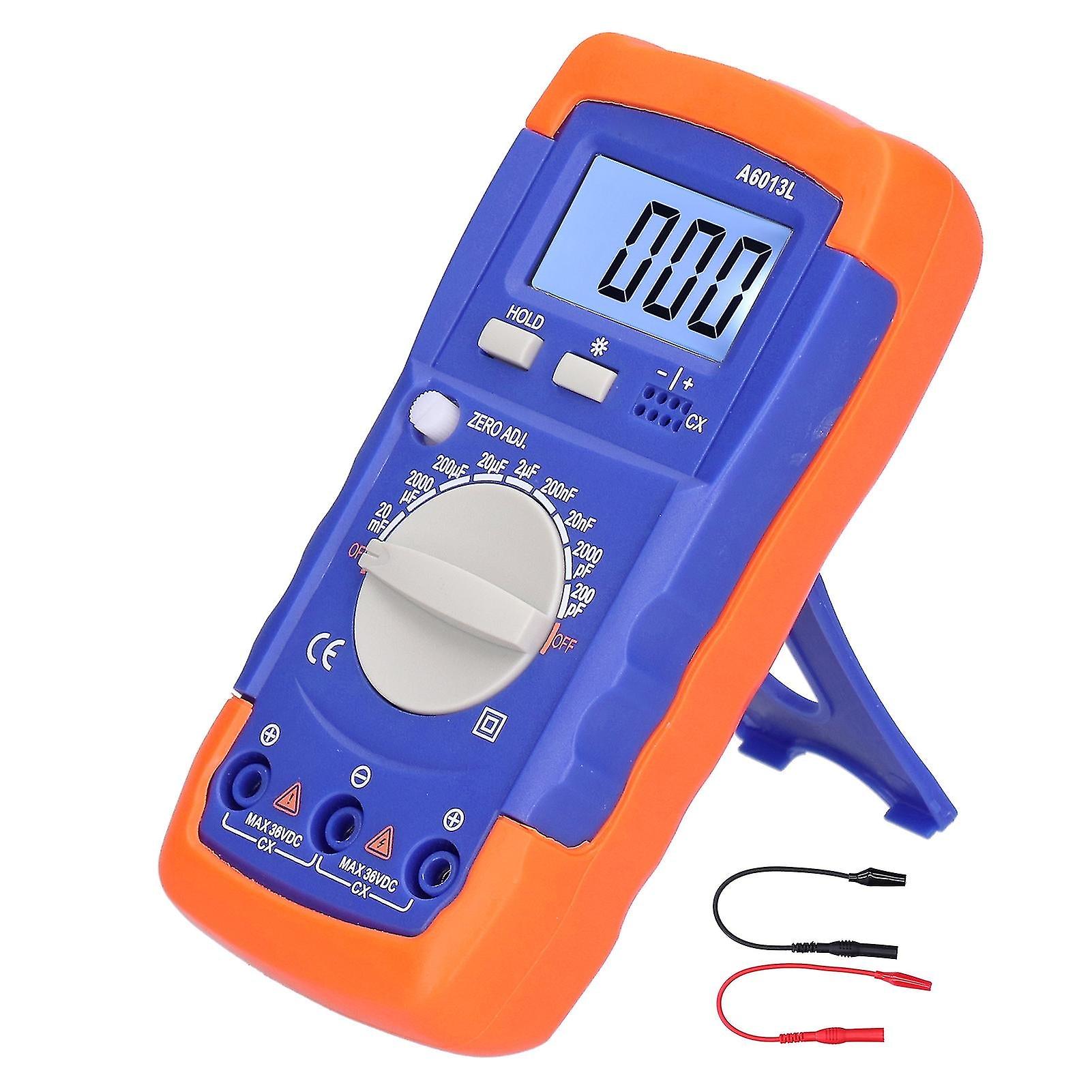 Digital Multimeter High Accuracy Intelligent Capacitance Meter Analyzer With Lcd Displaya6013l