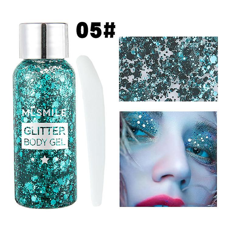 Glitter Eyeshadow Sequins Gel Body Face Performance Stage Mermaid Scale Manicure Polarized Sequins