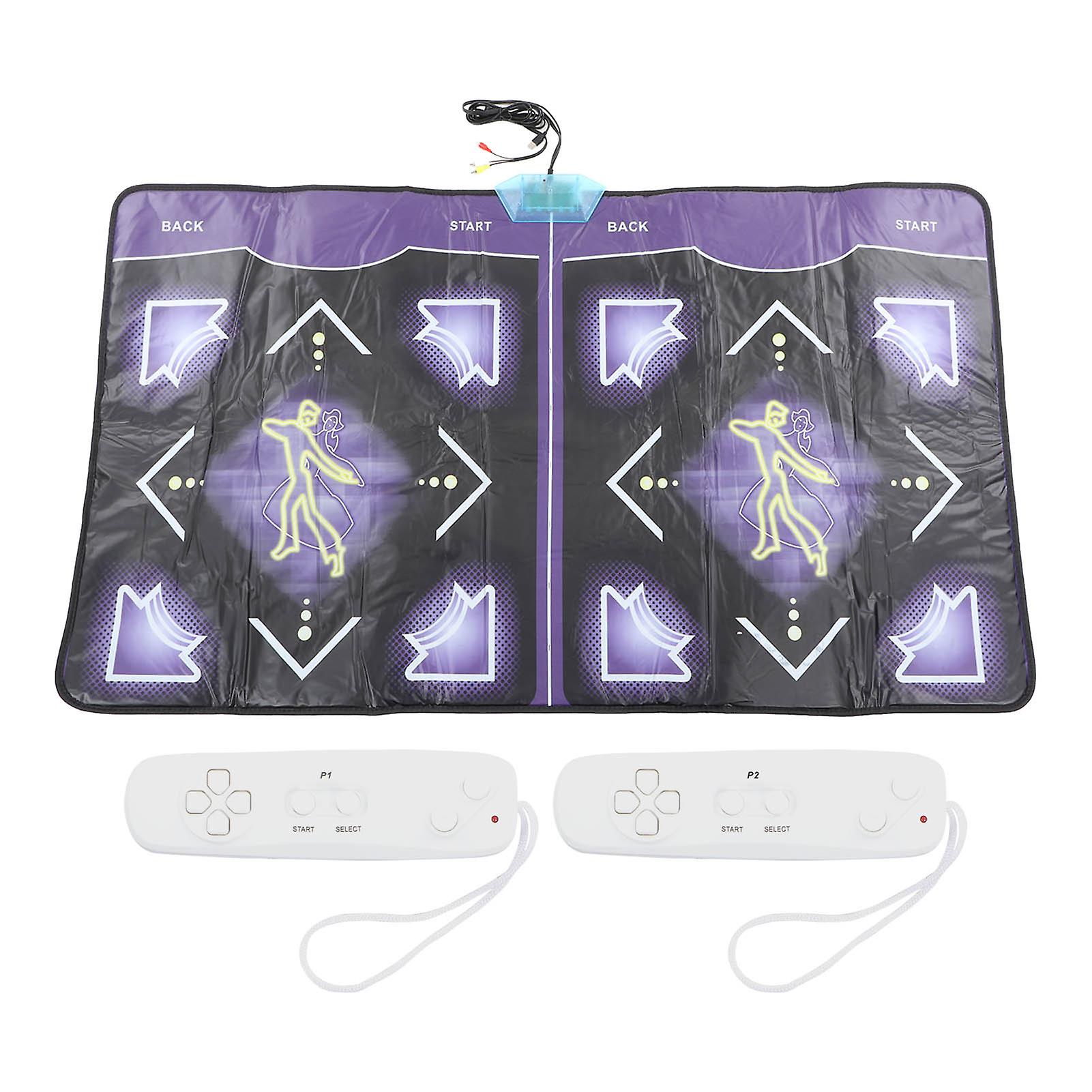 Wireless Electronic Dance Mat HD Double User Exercise Fitness Slip Resistant Remote Control Dancing Pad