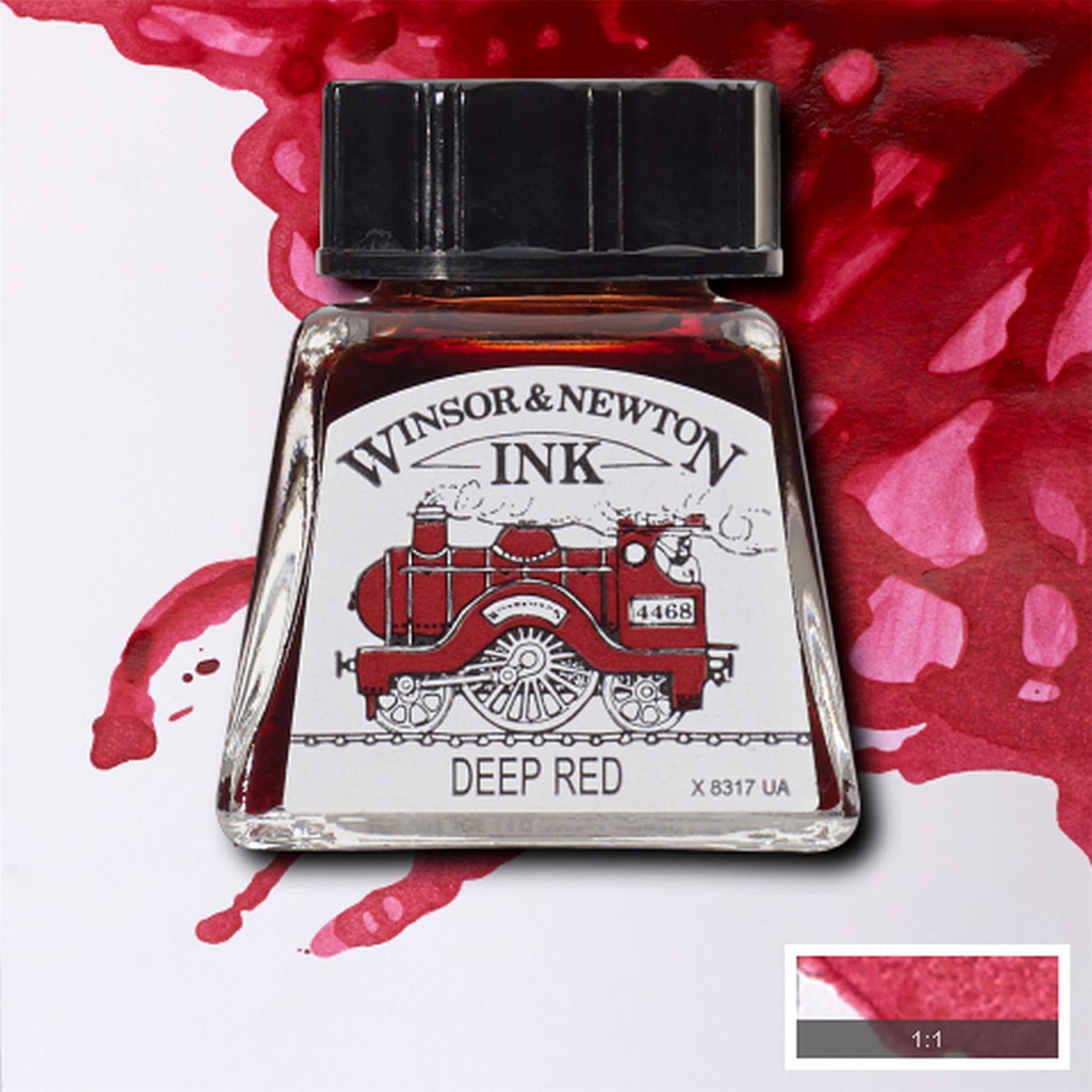 Winsor & Newton Designers Drawing Ink - Deep Red - 14ml