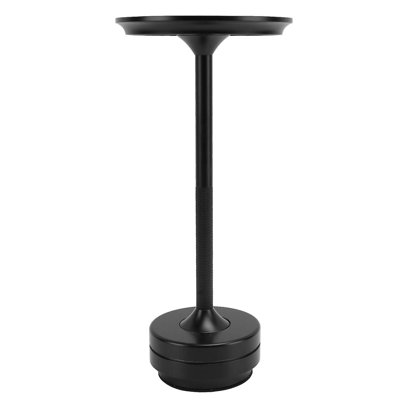 Cordless Table Lamp 3 Colors Stepless Dimming LED Table Lamp Rechargeable Touch Lamp Nightstand Lamp for Restaurant Bars Home Black 