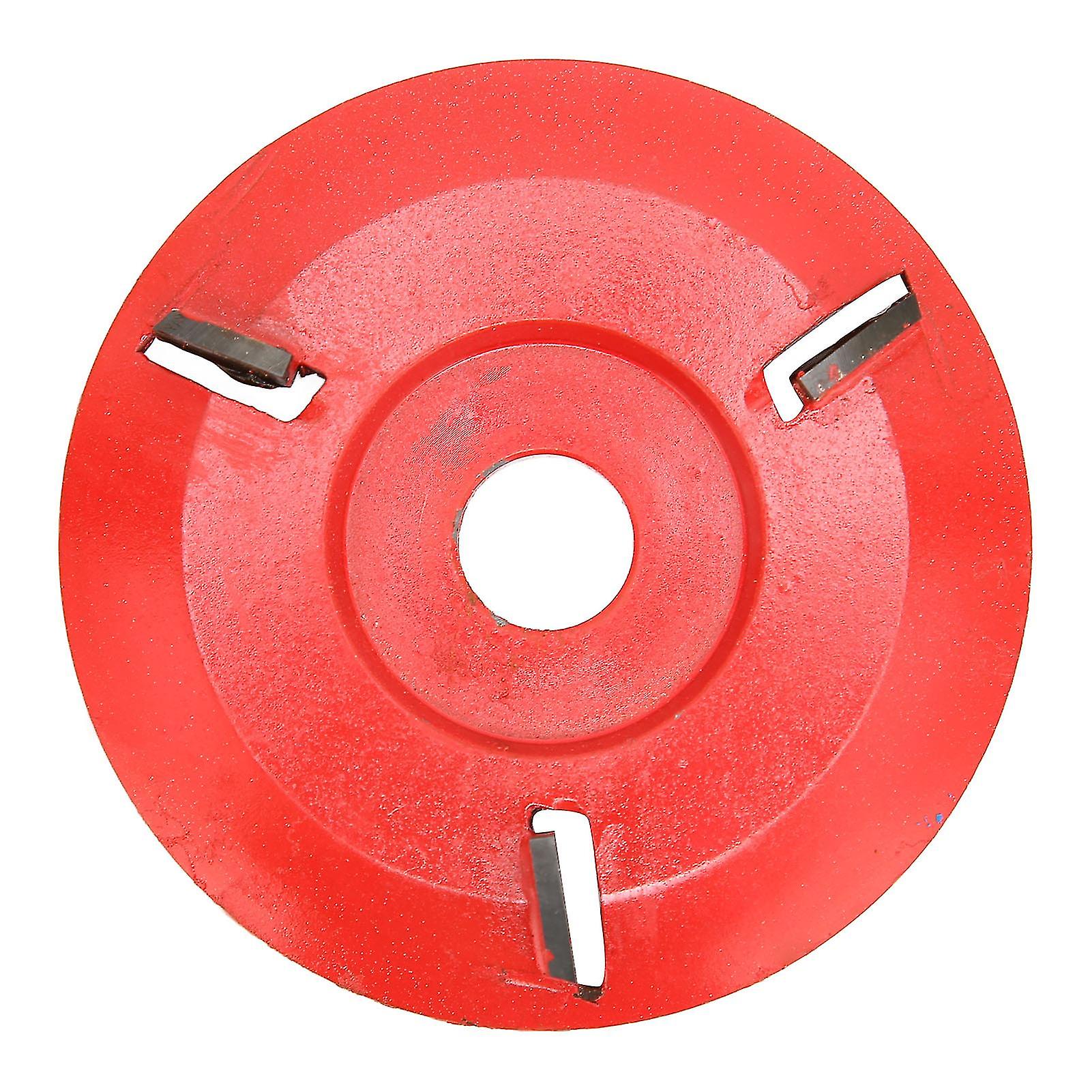 Wood Carving Disc 3 Teeth Red Curved Wood Carving Coffee Table Tea Table Angle Grinder Triangle Carving Disc
