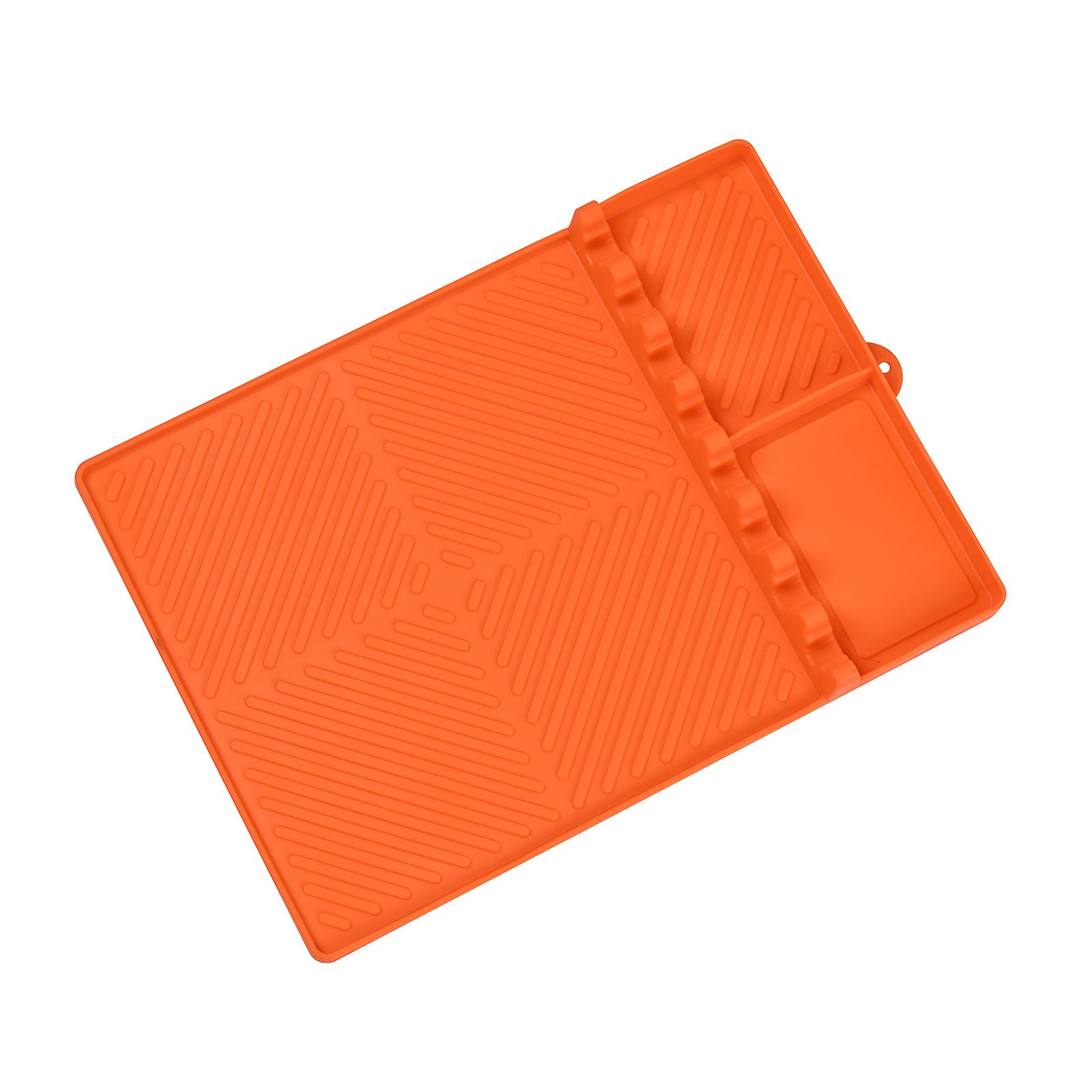 Rectangles Silicone Oven Tool Drain Pad Multifunctional Washable Drainage Mat for Home