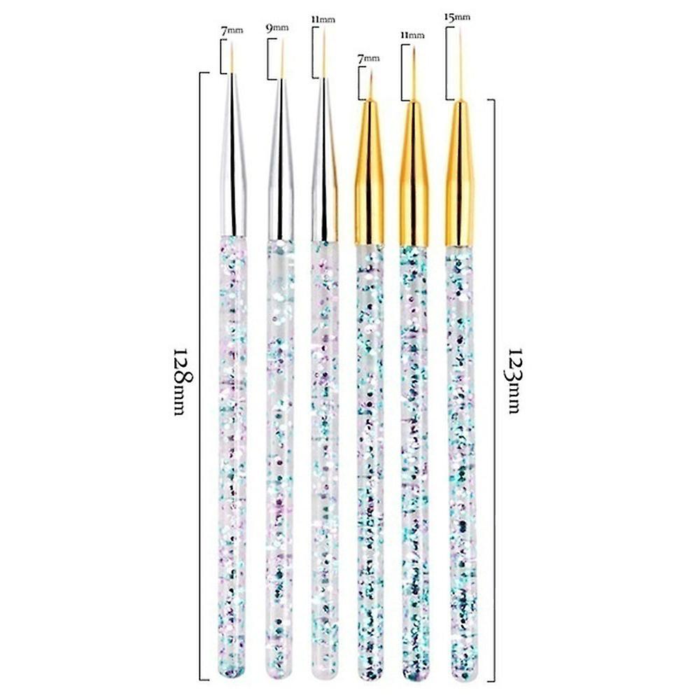 Line Drawing Nail Pens Multipurpose Personalized Nail Brush for Office