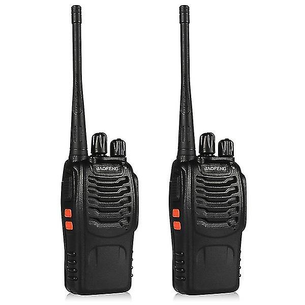 Rechargeable Long Range Two-way Radios With Earpiece 2-4 Pack Uhf 400-470mhz Walkie Talkies Li-ion Battery And Charger Included