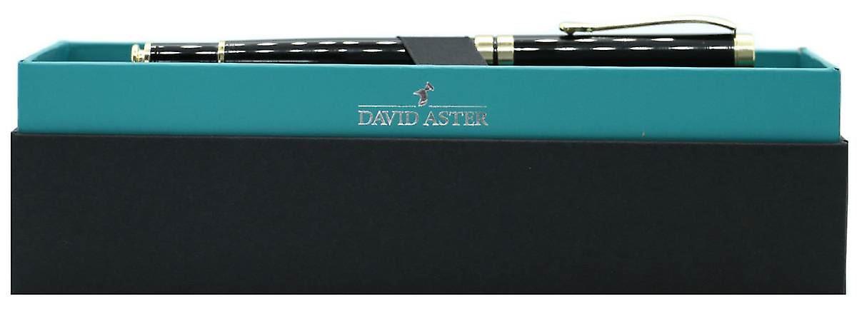 David Aster Roller Ball Pen - Black/Gold
