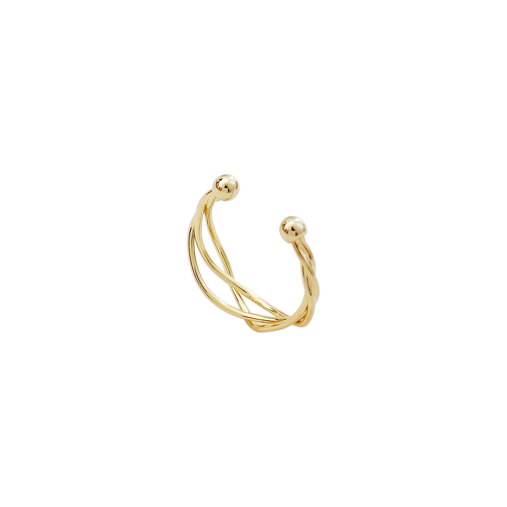 Women's wrap ring Gold plated open ring