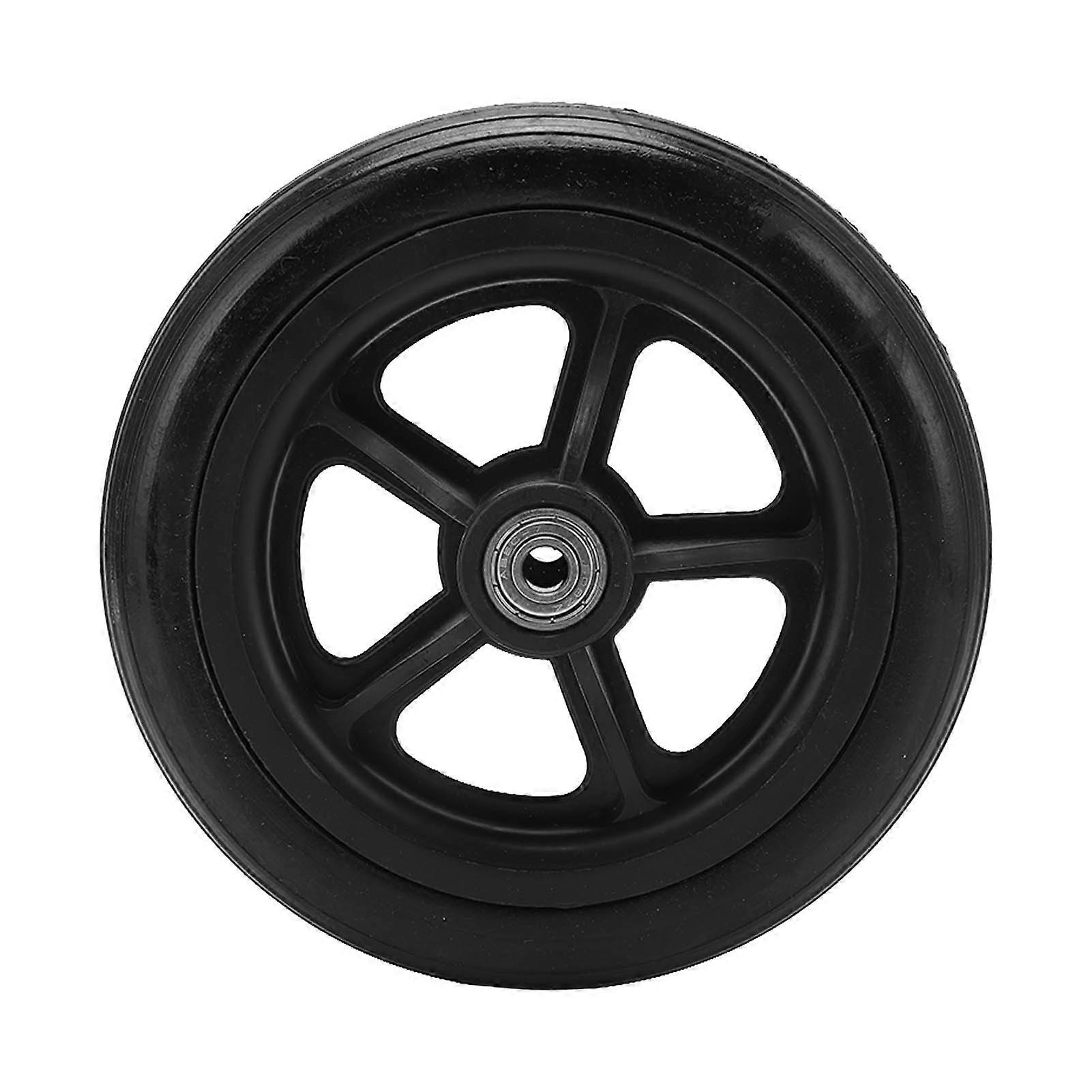 Rankomu Rollator Wheel Walker Tire Wheelchair Wheel 16m PU Low Noise Replacement, Caster Wheel for Rollator Trolley, Walker Tire, Suitable for