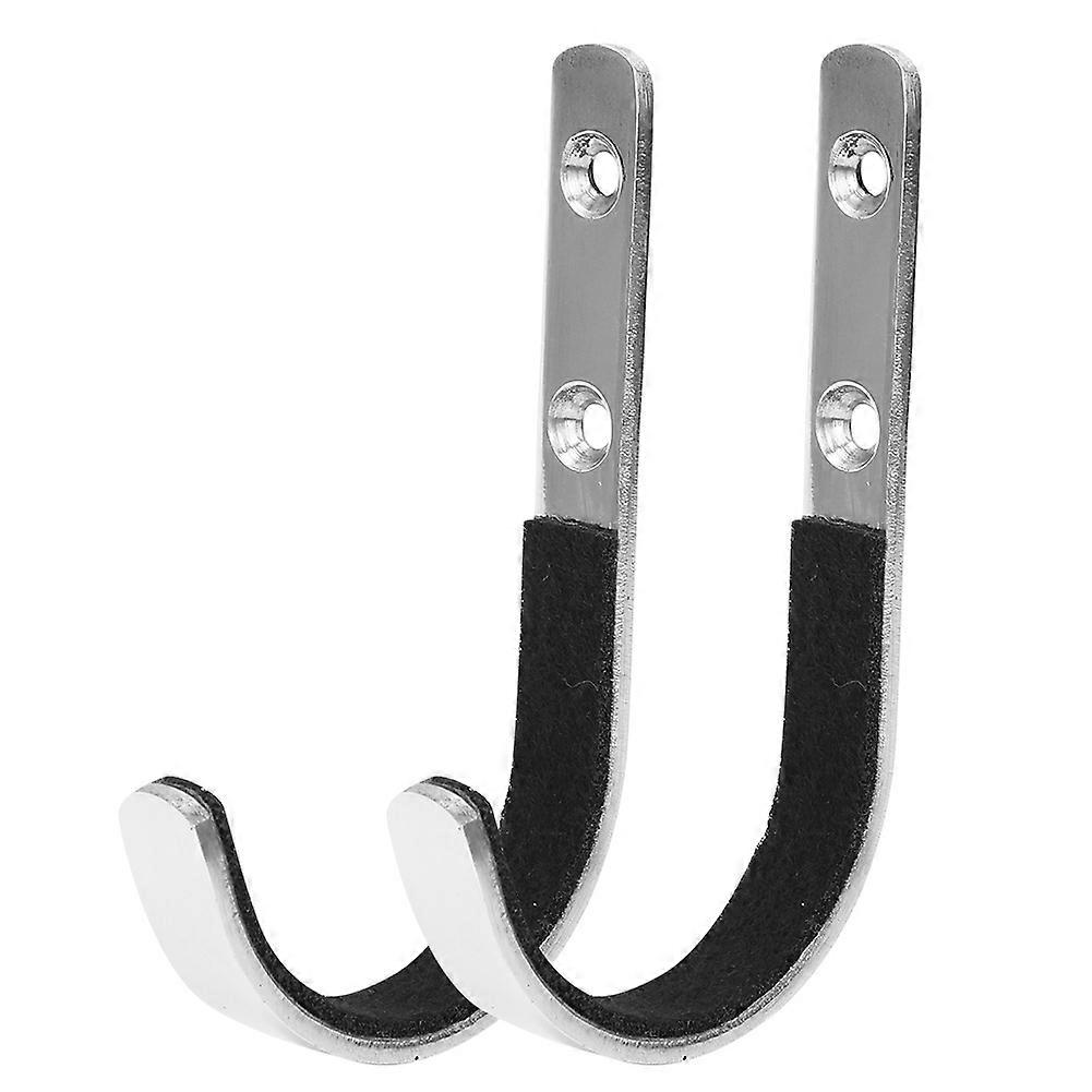 Stainless Steel Gun Racks - 2PCS Wall Mount Storage Rack with Gun Hooks ...